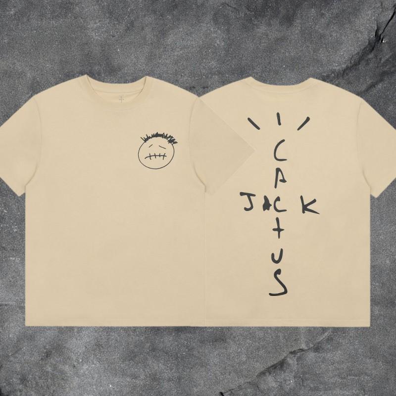 Официальный мерч Travis Scott Utopia Tour Мужская хлопковая уличная футболка Свободный крой Повседневная футболка
