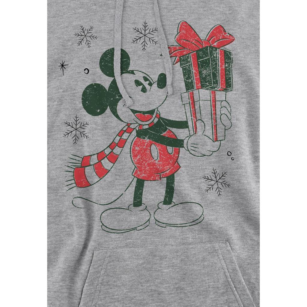 Disney Мужская толстовка с капюшоном Mickey Mouse Present Christmas