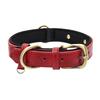 Personalized Custom Dog Collar with Engraved Lettering and Anti Loss Leather Collar