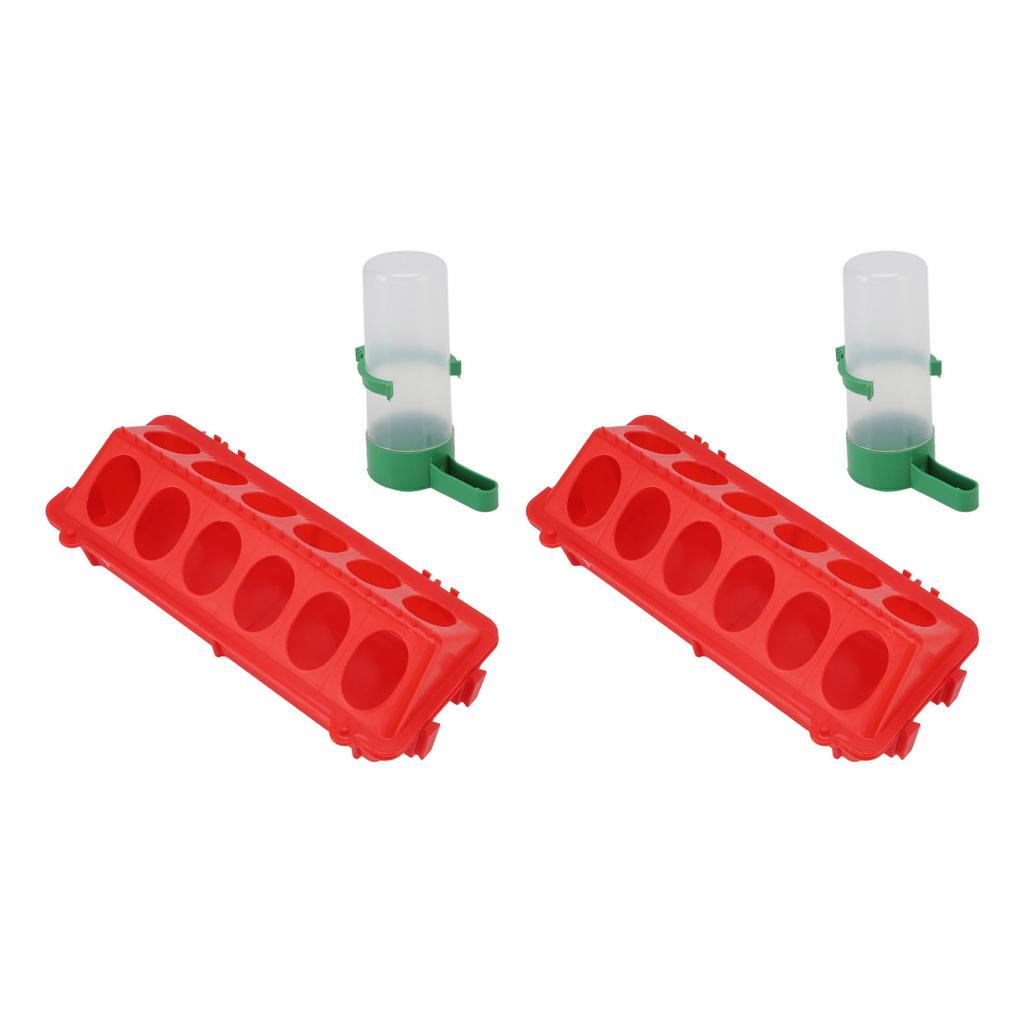 2 комплекта откидной верхней кормушки для цыплят из полипропилена, автоматическая кормушка для цыплят с защитой от брызг