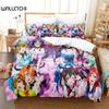 3D Printed Love Live Bedding Set,Duvet Cover Comforter Bed Set Quilt Cover Pillowcase,King Queen Twin Size Boys Girls Adults