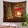 Tiktok живой фон Рождественская елка висит на стене гобелен украшение комнаты фон ткань одеяло