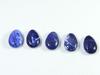 23Cts. Натуральный голубой содалит груша кабошон драгоценный камень россыпью 05 шт. лот 10X14MM RQ-1972