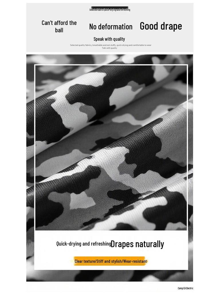 Женские осенние камуфляжные свободные спортивные брюки карго с высокой посадкой