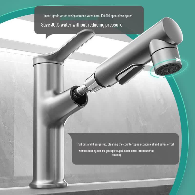 PKSUKB Pull-Out Hot & Cold Basin Faucet