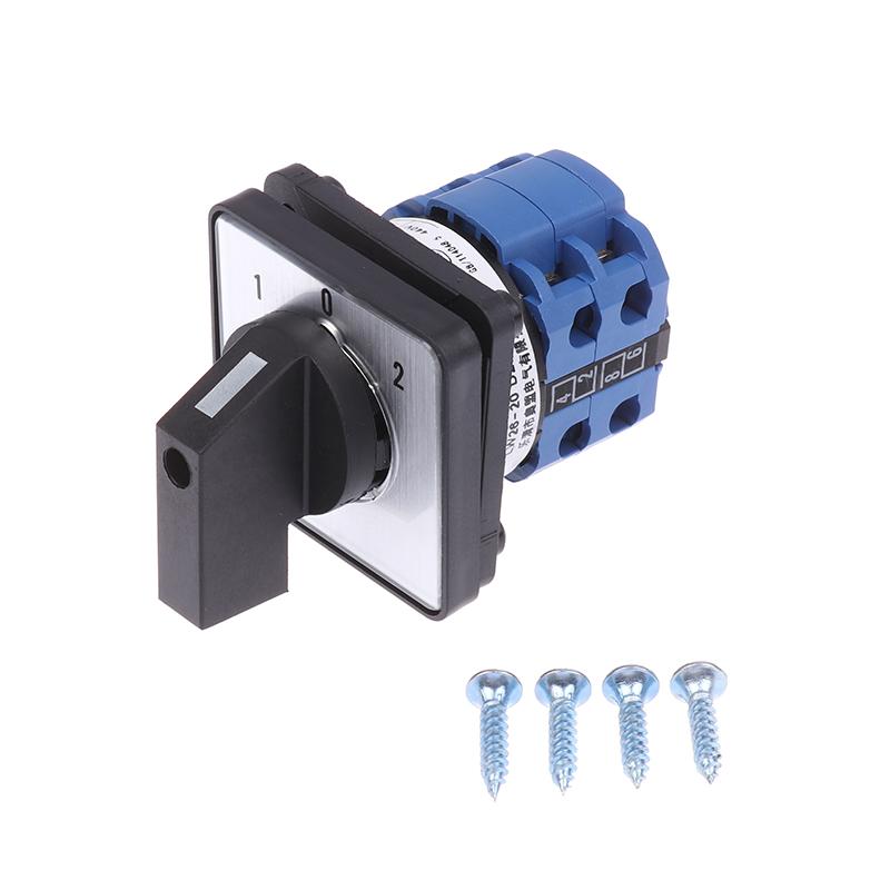 1 Set 500V 20A 3 Poles Control Rotary Changeover Cam Switch CNC 3 Position 3 Knots Universal Changeover Switch