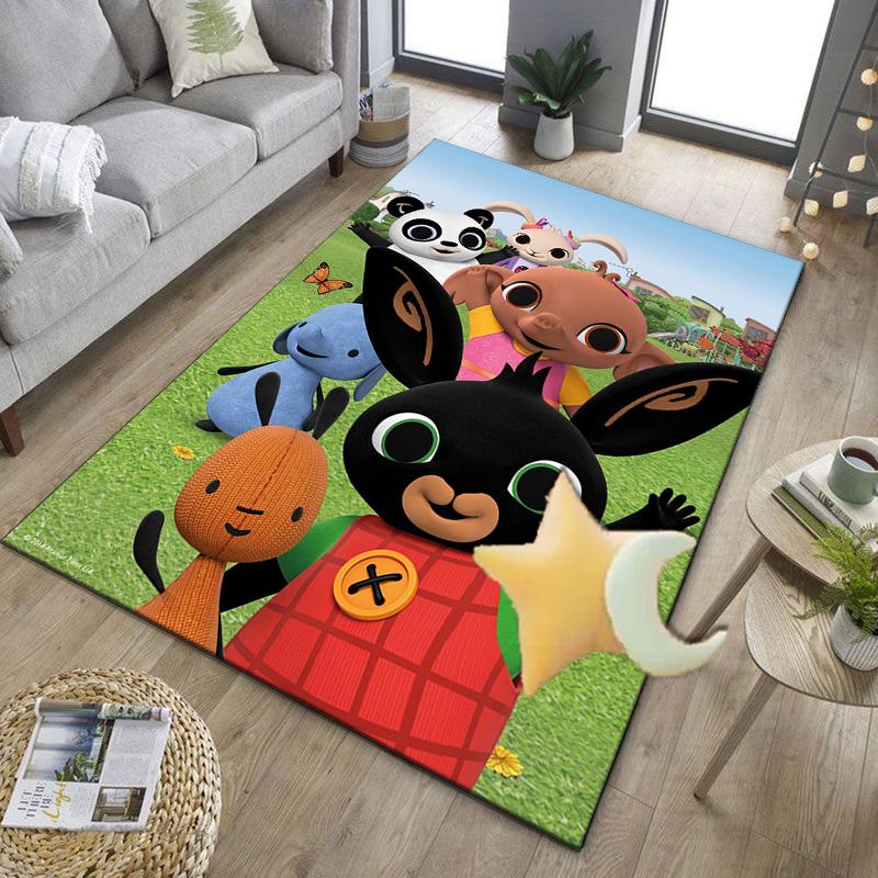 Bunny's Cozy Hug Office Rug Chair Mat, Game Carpet, Suitable for Front Door, Bedroom, Living Room, Desk, Holiday Gift