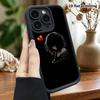 Phone Case: 2D Flat, Fits iPhone 18, 17, 16, 15, 14, 13, 12Pro Protective Case, Short-haired Girl Silhouette, Perfect Christmas and Halloween Holiday