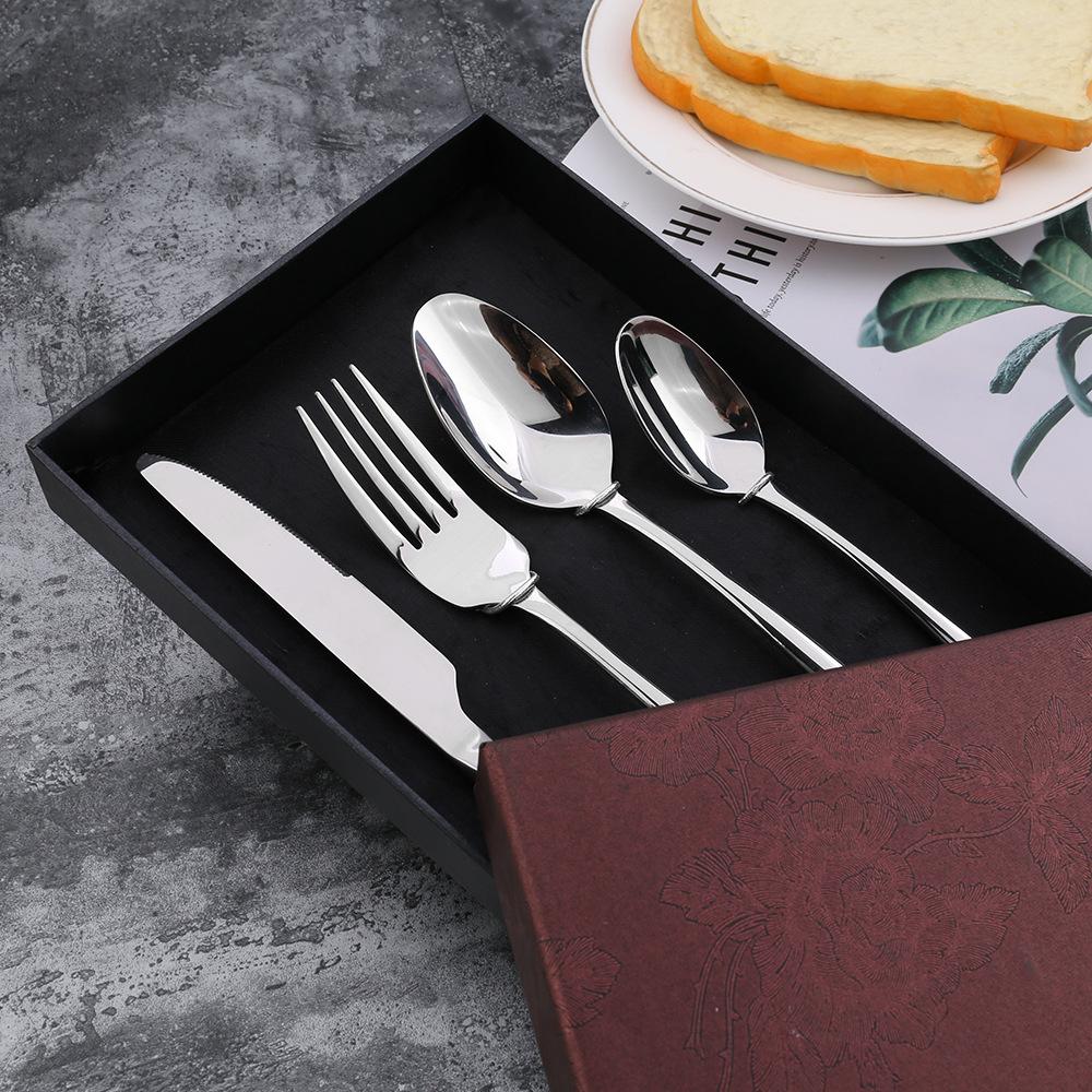HANYANG 304 Посуда из нержавеющей стали. Товары для семейного отеля. Набор ножей, вилок и ложек для стейка. Посуда в западном стиле.