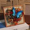 Креативный набор строительных блоков «Букет из бабочек и цветов» — 3D-декор для стены, изготовлен из основного материала АБС, для украшения дома, стола