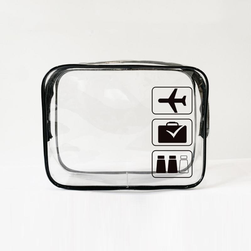 Прозрачная косметичка из ПВХ для женщин на молнии, прозрачные косметички, косметичка для путешествий, органайзер для хранения туалетных принадлежностей для ванной, моющийся мешок