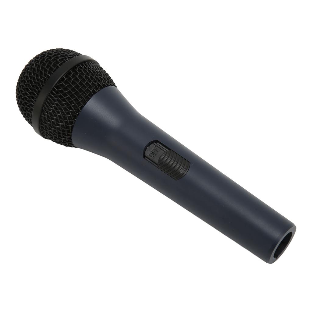 Wired Handheld Microphone Noise Reduction Dynamic 6.35mm Plug Metal Karaoke Mic for Speaker Amplifier