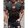 2025 Summer 3d Print Spider Pattern Men's Clothing Street Fashion Trends T-Shirts for Men Oversized T-Shirt Short Sleeve Tee Top