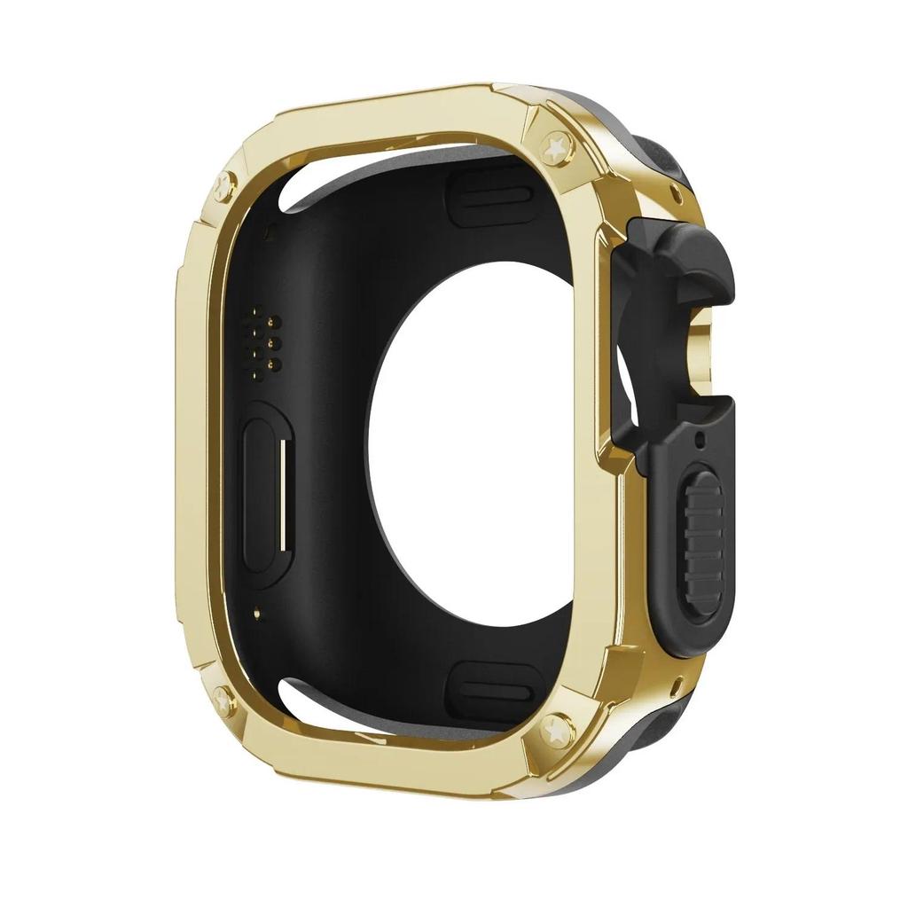 Чехол 2 в 1 для Apple Watch Series 10/9/8/7/SE/6/5/4 Ultra 46 мм 42 45 40 44 49 мм TPU + PC Ударопрочный Защитный Бампер для iwatch