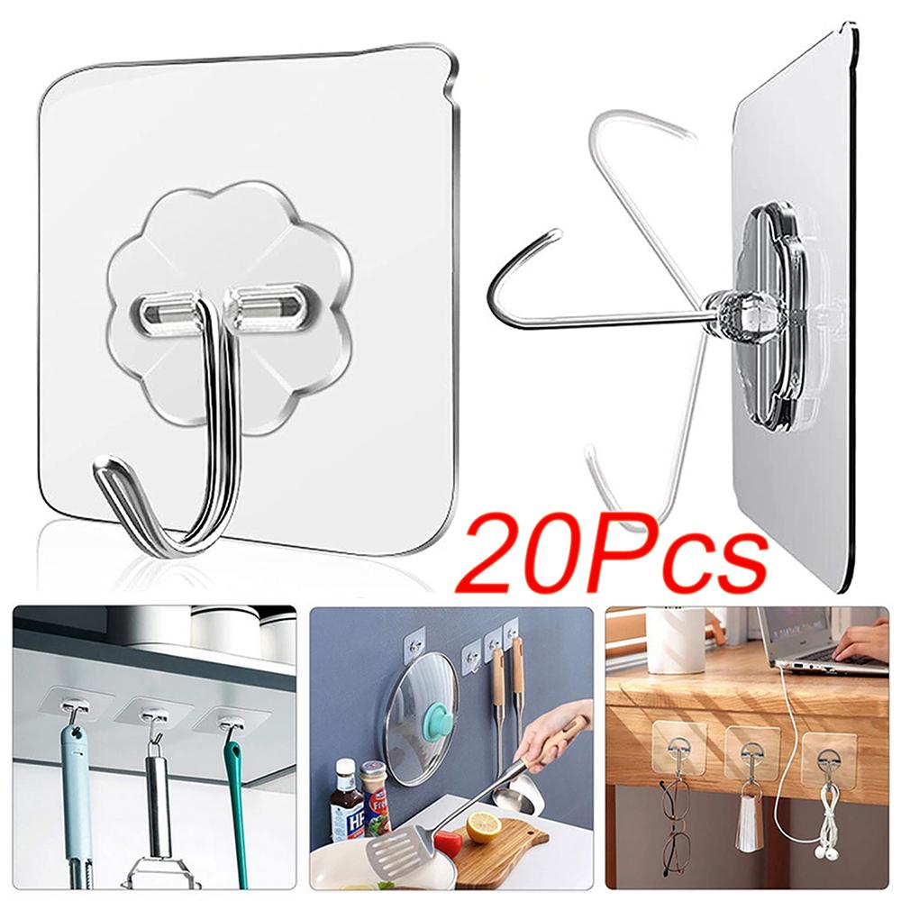 Самоклеящиеся крючки, сверхпрочные дверные и настенные клейкие крючки для кухни, ванной комнаты, офиса, шкафа, подвесные украшения для ключей из ткани для полотенец