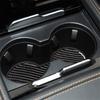 For Ford Mustang Mach-E Carbon Fiber Interior Rear Cupholder Base Cover Trim