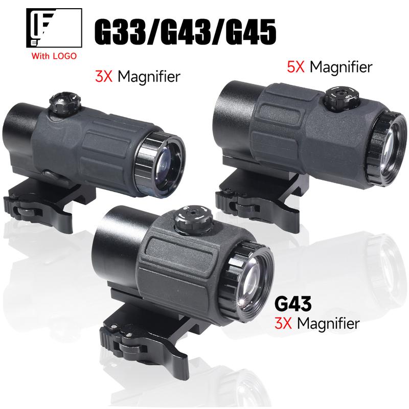 Eot**h G45 5-кратный увеличительный прицел Scope G33 G43 3-кратные складные боковые увеличители Тактический комбинированный прицел для охоты Увеличивающий регулируемый прицел