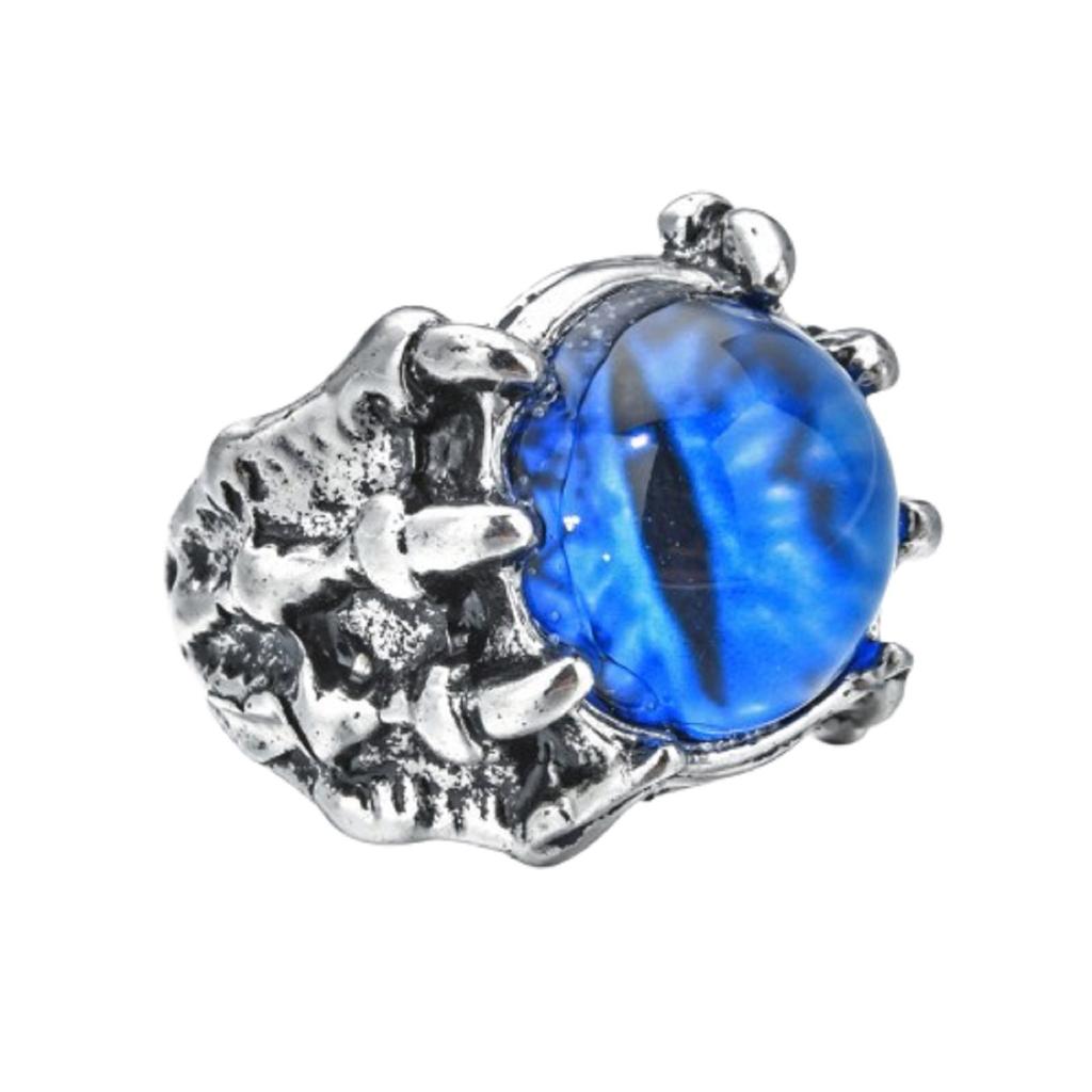 Крутое кольцо с когтями дракона Eagley Claws Eye Ring, индивидуальное панк-кольцо Devil Eye Open Ring для мужчин и женщин в стиле ретро, ювелирные изделия для рук