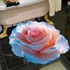 3D Цветочный коврик для пола Нескользящий Впитывающий коврик для ванной Реалистичный коврик с цветочным узором для кухни, спальни, гостиной, прихожей