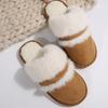 Мода 2024 Зима Новые тапочки для женщин Пушистые домашние тапочки Плюшевые тапочки Для дома Теплые Удобные Бесшумные Шлепанцы Женские