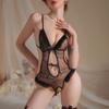 Сексуальное нижнее белье Сексуальный открытый промежность Комбинезон женский горячий подтяжки кружево соблазнение кровать быстрая атака маленькая грудь униформа