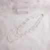French Style Retro Faux Pearls Necklace Women Long White Three Layered Faux Pearls Luxury Sweater Necklace Jewelry Gift
