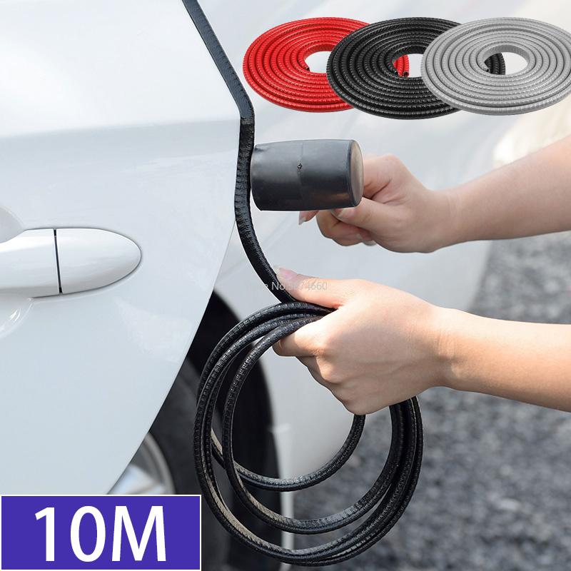 10m Car Door Anti Scratch Protector Strips Auto Sealing Guard Trim Automobile Door Edge Stickers Decorative Protector Seal Strip Interior Mirrors 6