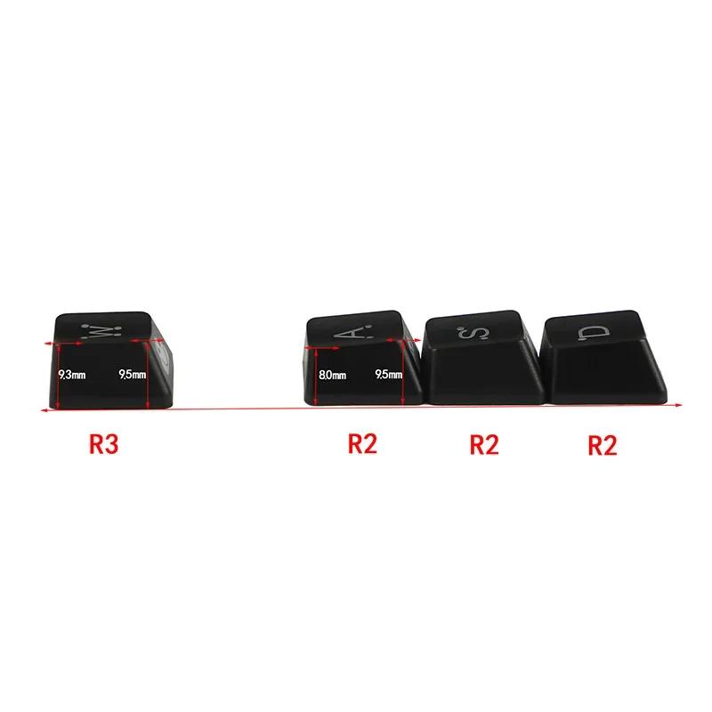 Xiaomi 2025 New Cute Emo Keycap Set WASD Arrow Broadside Lighting Key Cap for Mechanical Keyboard Compatible with MX Switch
