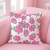 Ssmall daisy Cushion Cover Pillowcase Short Plush Invisible zipper Room Sofa Cushion Cover