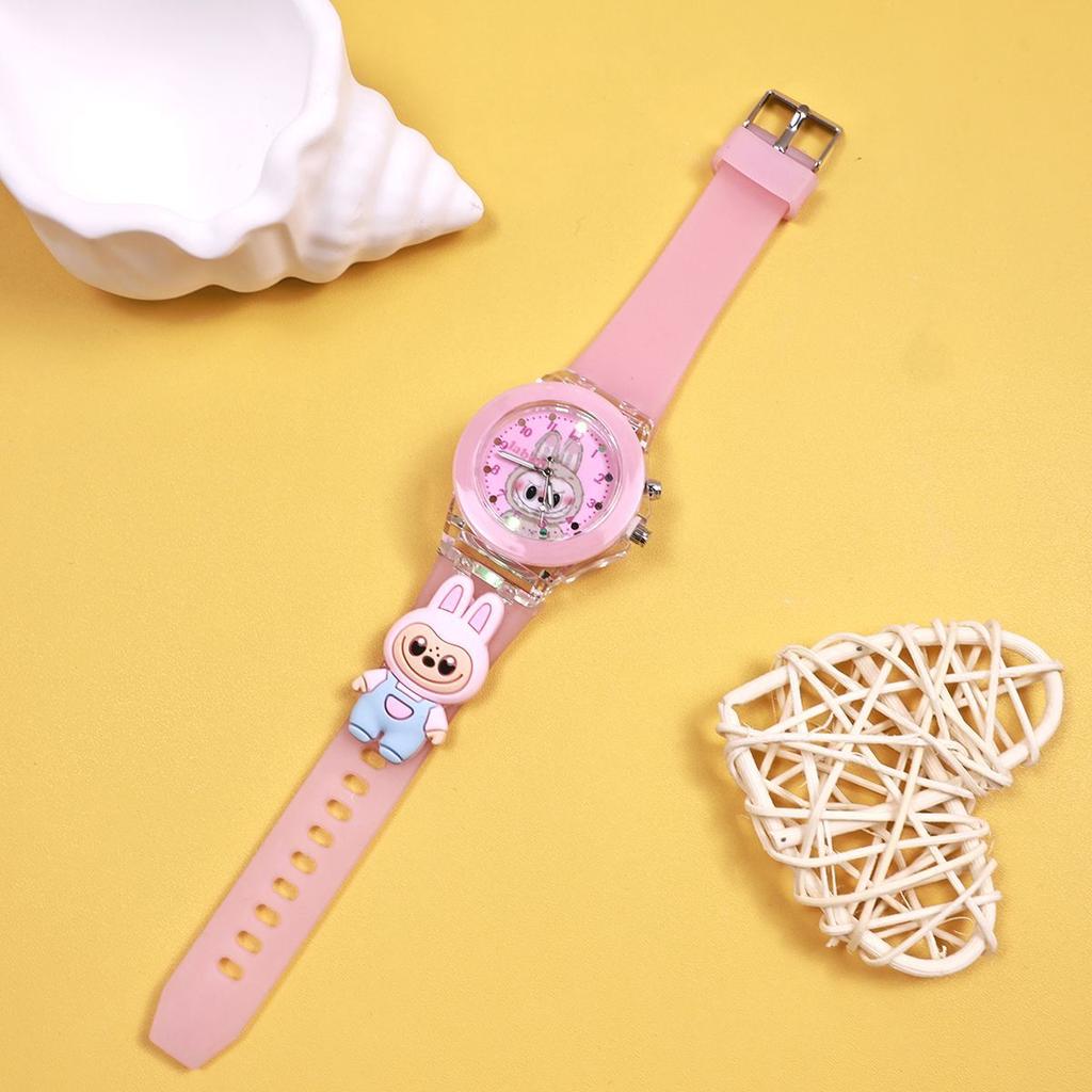 Children's Cute Doll, Cool Luminous Pointer Quartz Watch