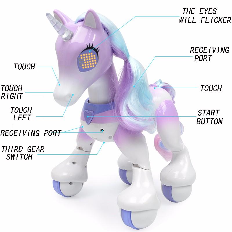 Electric Smart Horse Remote Control Unicorn Children's New Robot Touch Induction Electronic Pet