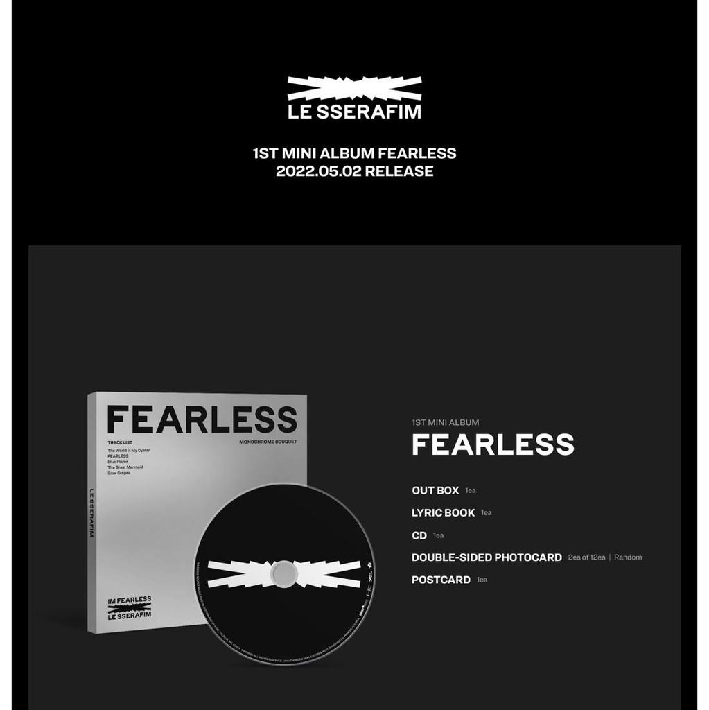 LE SSERAFIM FEARLESS Monoghrome Bouquet