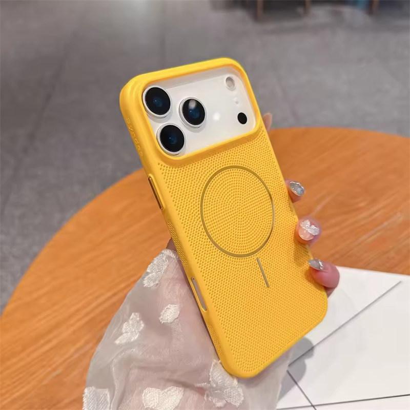 Сетчатый чехол для охлаждения и отвода тепла с магнитной фиксацией Magsafe для iPhone 17 16 15 14 13 12 11 Pro Max Plus 17 Air, чехол с поддержкой беспроводной зарядки