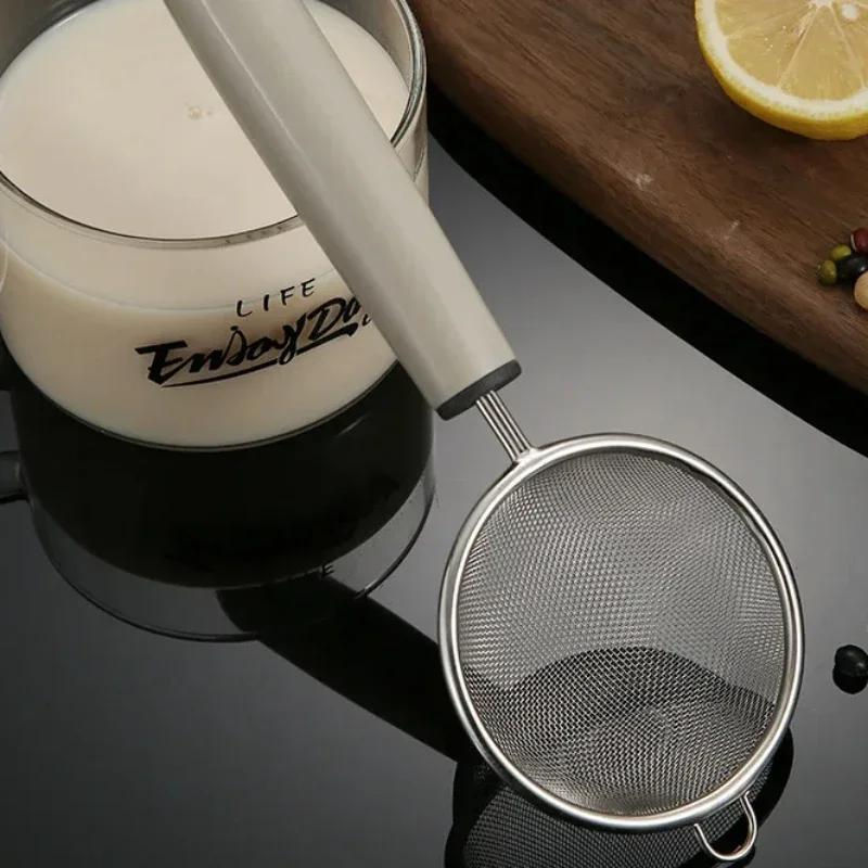 Кухонные принадлежности Большой сетчатый дуршлаг Кастрюля для хот-пота Дуршлаг из нержавеющей стали 304 Мелкая сетка Кухонная утварь Инструменты для фильтрации сока и соевого молока