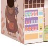 Cardboard Cat House Safe Healthy Wear Resistant Portable Cat Play House with Catnip for Cats