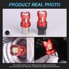 MAXGTRS 2x Strobe Flash P21/5W S25 1157 Bay15D 3030 LED Chip Bulb 7443 1156 Car Stop Backup Brake Parking Tail Signal Light