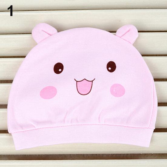 Unisex Baby Hat Newborn Toddler Beanie Cute Smile Face Rabbit Design Cotton Cap Warm