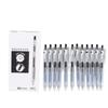 12PCS Black Gel Pens Portable Fine Point Retractable Gel Pens with Clear Pen Clip for Students