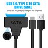 Кабель USB 3.0 Type C к SATA 22-контактный адаптер до 6 Гбит/с к SATA III для 2,5-дюймового внешнего жесткого диска SSD для ПК