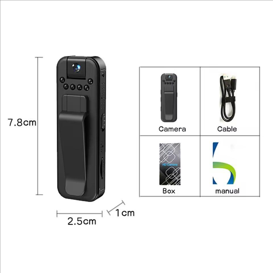 HD 1080P Mini Camera Portable Small Digital Video Recorder Night Vision Video Surveillance Camcorder Police BodyCam Infrared