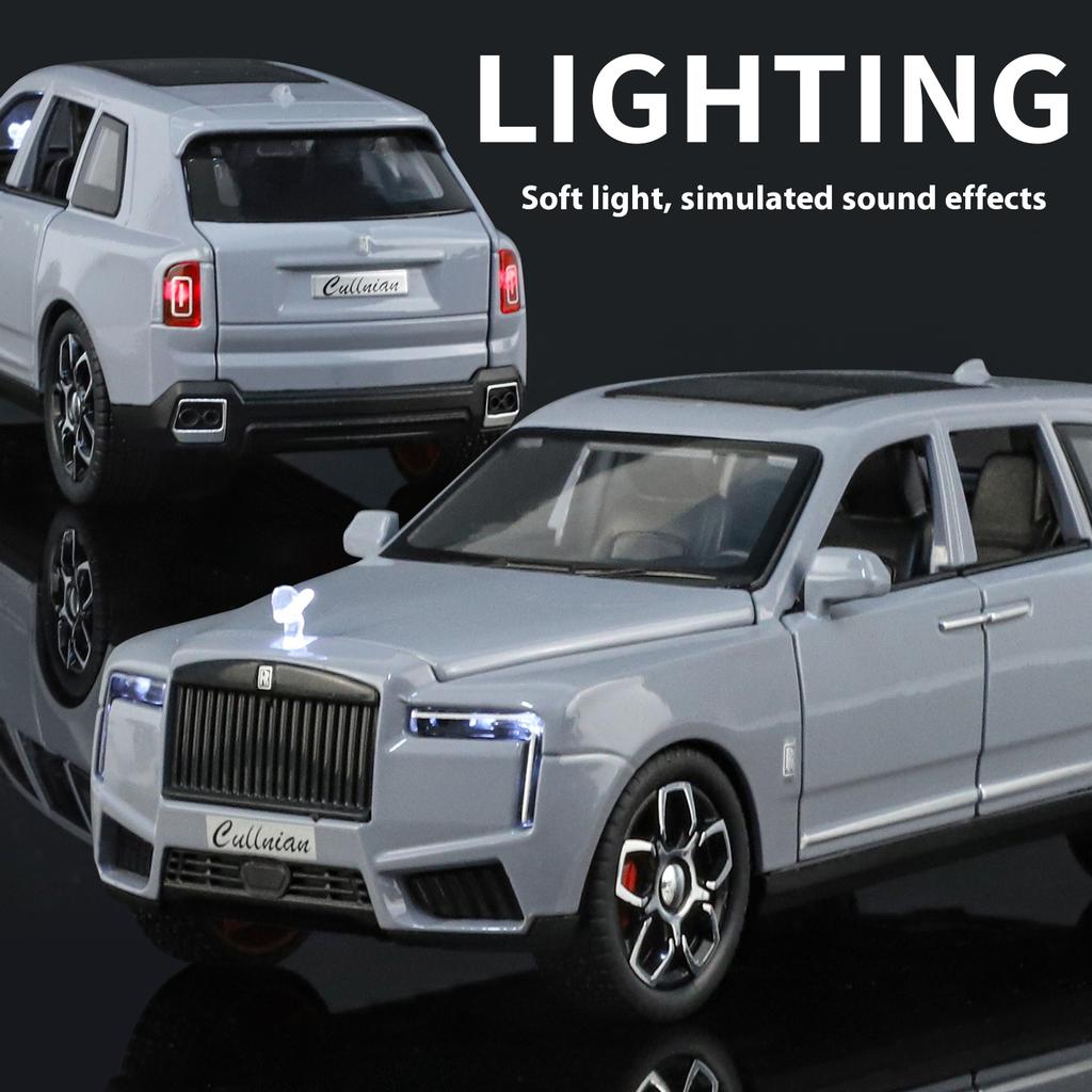 Металлическая модель Rolls-Royce Cullinan 1/32, Изысканное настольное украшение, Лучший коллекционный предмет для энтузиастов моделей автомобилей, Подарок на Хэллоуин