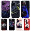 JDM Спортивные Автомобили Мужской Мужчины Чехол для iPhone 16 15 14 13 12 Pro Max Чехол Прозрачный для iPhone 11 Pro Max 7 8 Plus XS XR Чехол Сумка