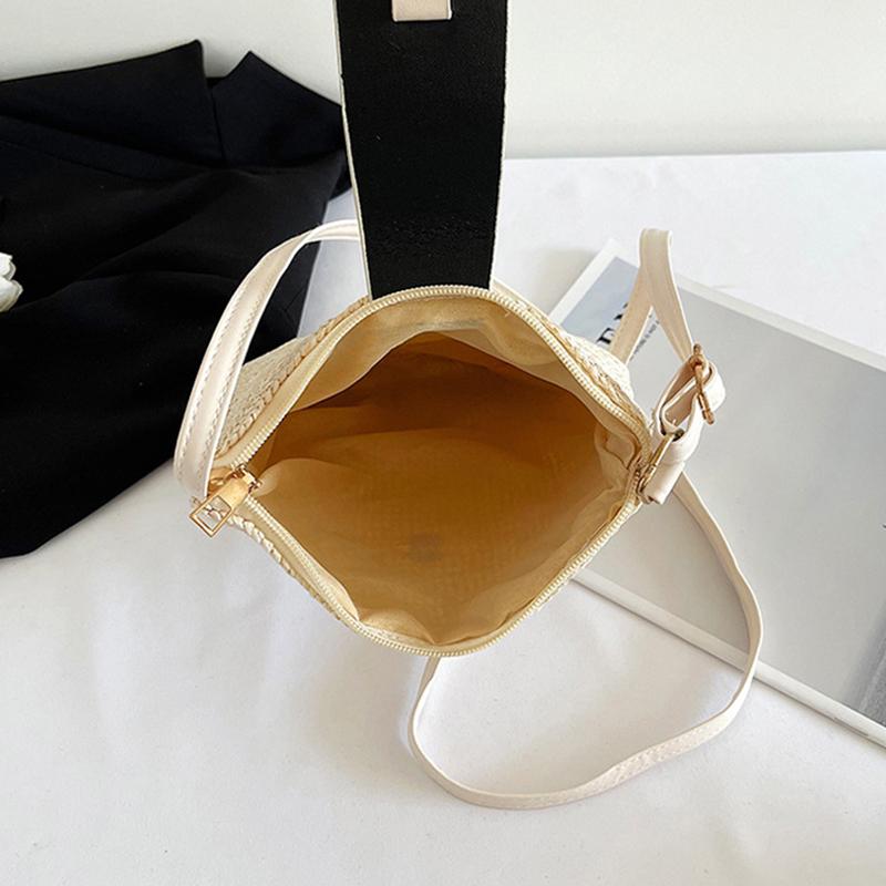 Женские сумки-мессенджеры Плетеные летние сумки с верхней ручкой Ручной работы Модные Праздничные Повседневные Простые Сумки-седла Женская соломенная сумка CLE