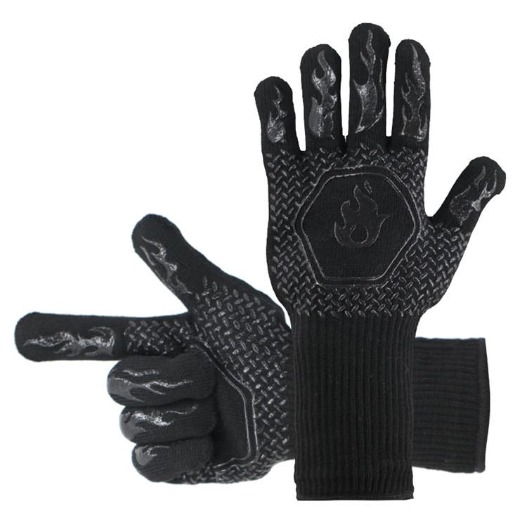 Heat-Resistant BBQ Gloves - Anti-Scald & Insulated for Oven, Grill, and Microwave Use