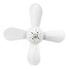 EY# 48W Ceiling Fan Light 15.75 Inch 4 Blades E26/E27 Socket Fan Lamp (White)