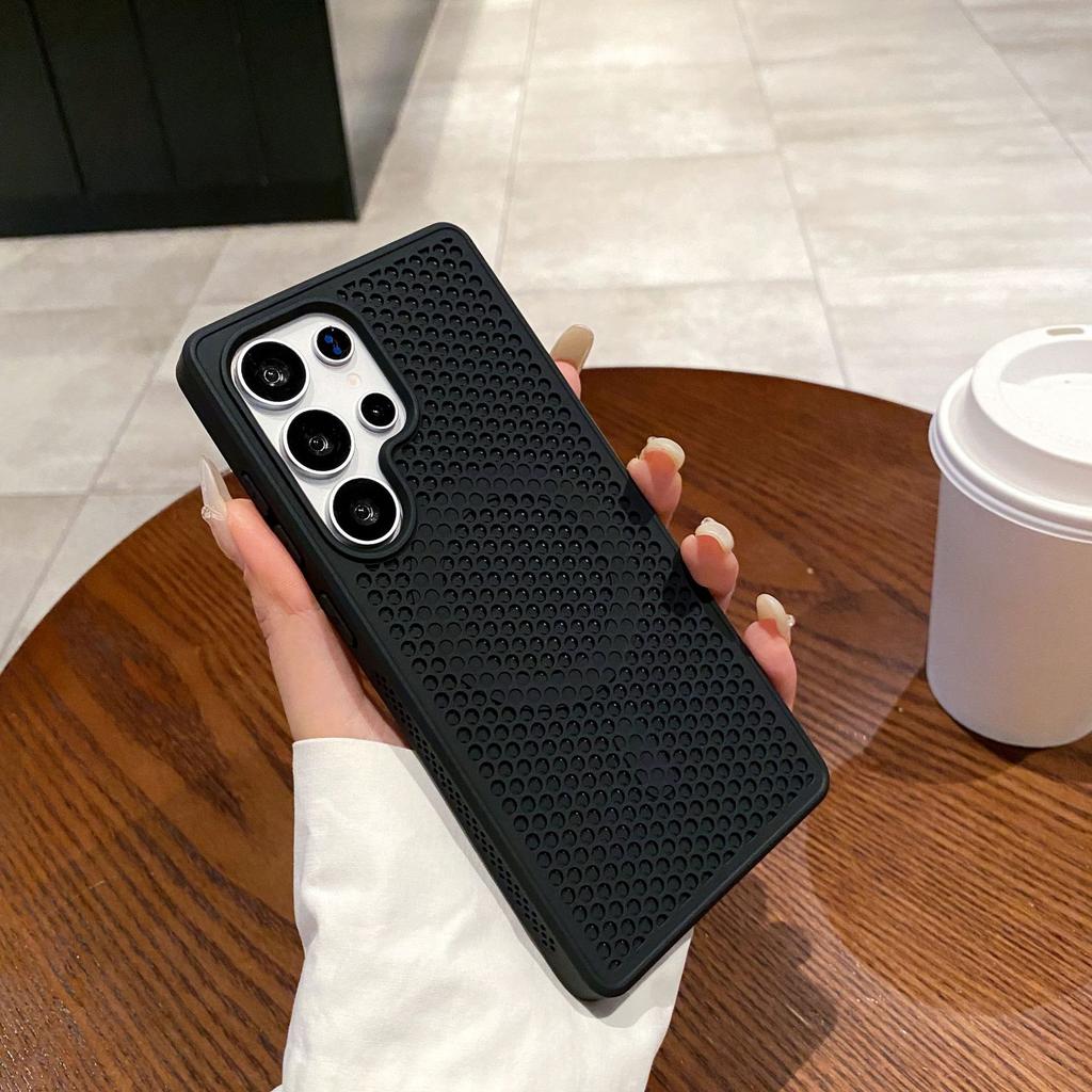 Охлаждающая сетка в виде пчелиных сот, подходит для Samsung S25 Ultra, чувствительный к коже магнитный чехол для телефона S24 Ultra, противоударный защитный чехол