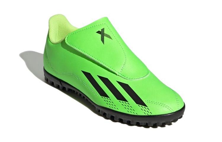 adidas X SPEEDPORTAL.4 Устойчивые к истиранию Низкие детские футбольные бутсы Неоново-зеленые Подростковые GY9684