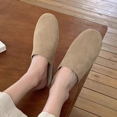 Балетки Женские Мюли Обувь Замшевые Мягкие Слингбэки Тапочки Новые Платье Женская Обувь 2025 Повседневный Бренд Дизайнерские Zapatos De Mujer