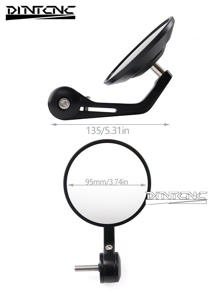 Handlebar End Mirror For BMW R NineT 719/Pure/Scrambler/Urban/GS Rninet Motorcycle Left Right Handle Side Round Rearview Mirrors