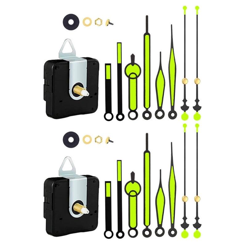 Quartzs DIY Wall Clock Movement Mechanism Battery Operated DIY Repair Parts Replacement with Clock Hands Second Hand